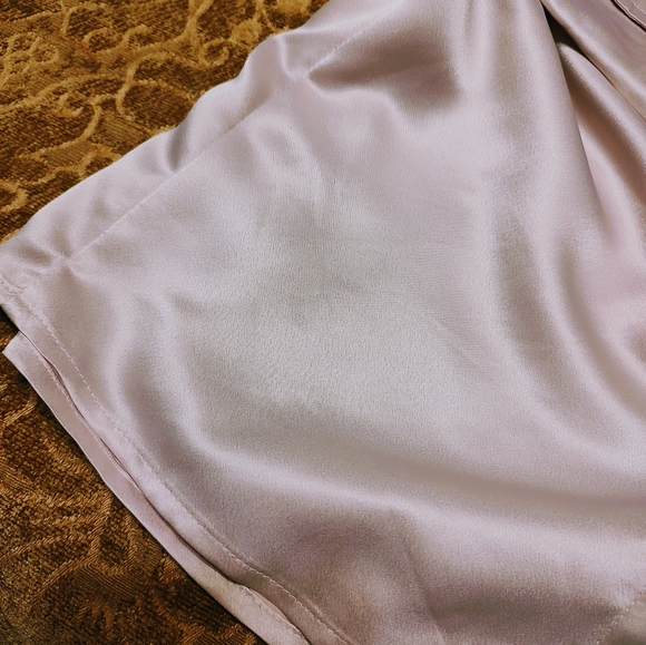 🌷🩷🌷 Gorgeous Baby Petal Powder Pink Silky Soft Satin Blouse Top - 16 - Picture 11 of 16